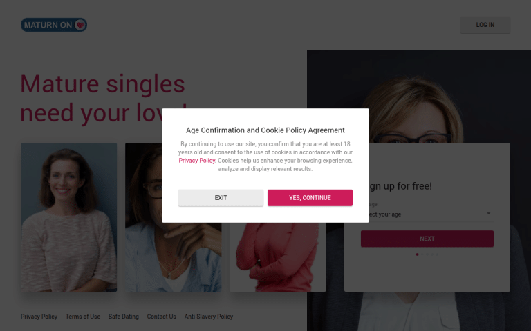 maturnon.com Review website screenshot