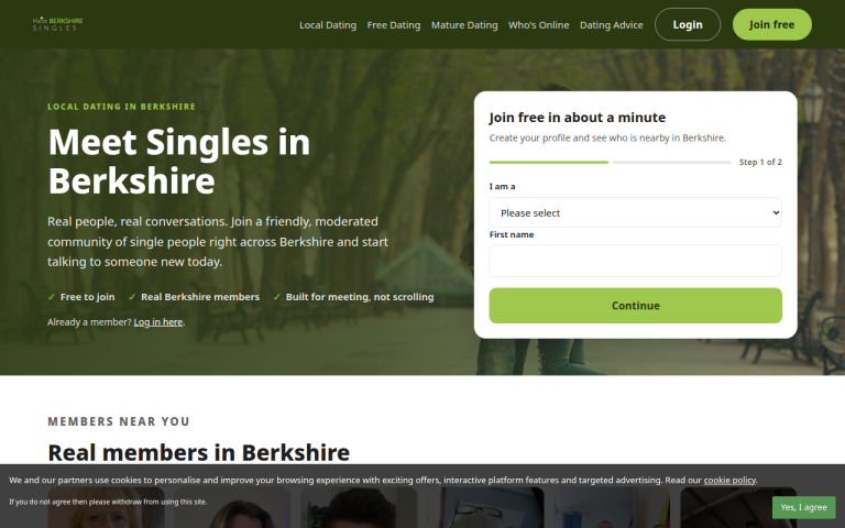 meetberkshiresingles.co.uk Review website screenshot