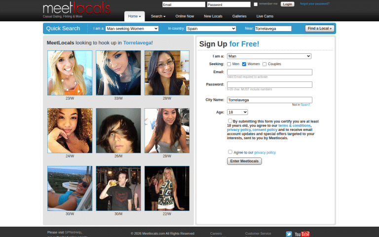 meetlocals.com Review website screenshot