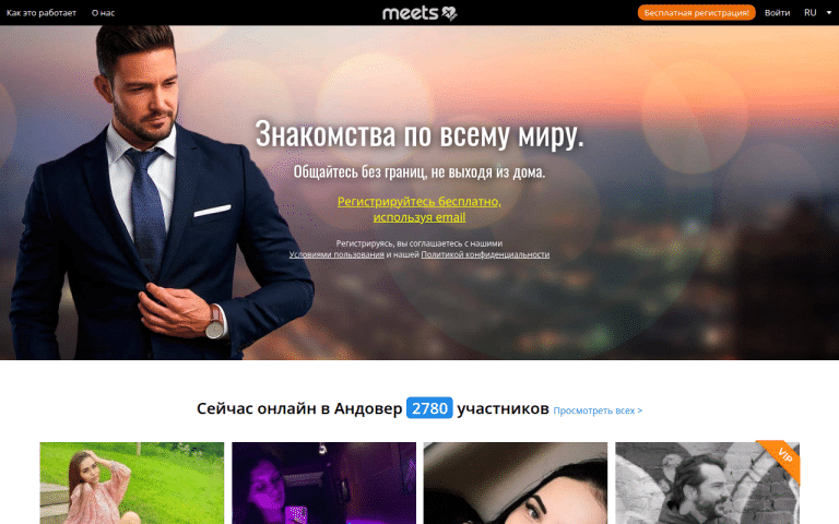 meets.com Review website screenshot