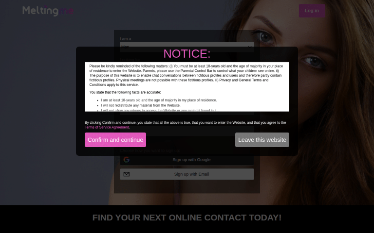 meltingme.com Review website screenshot