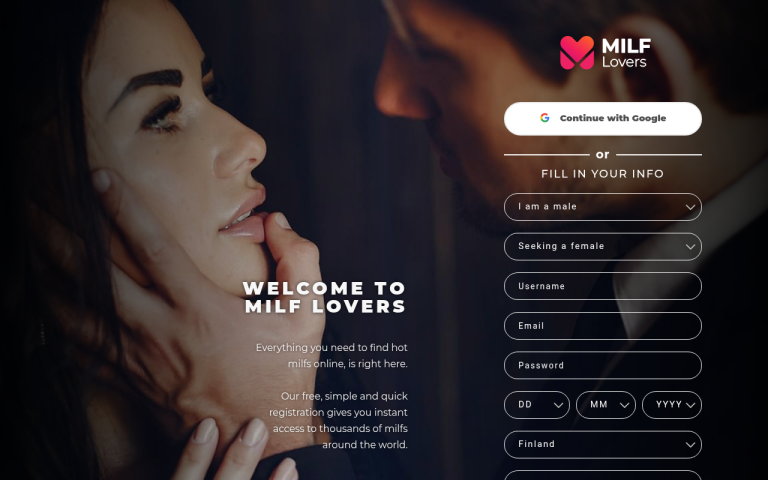 milf-lovers.com Review website screenshot