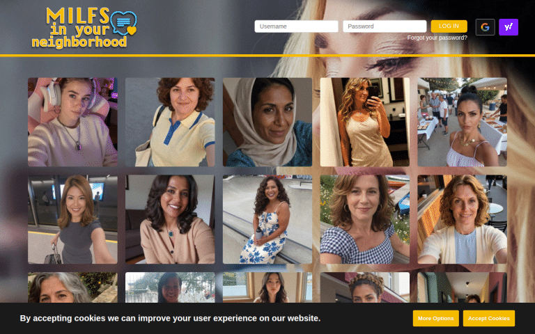 milfsinyourneighborhood.com Review website screenshot