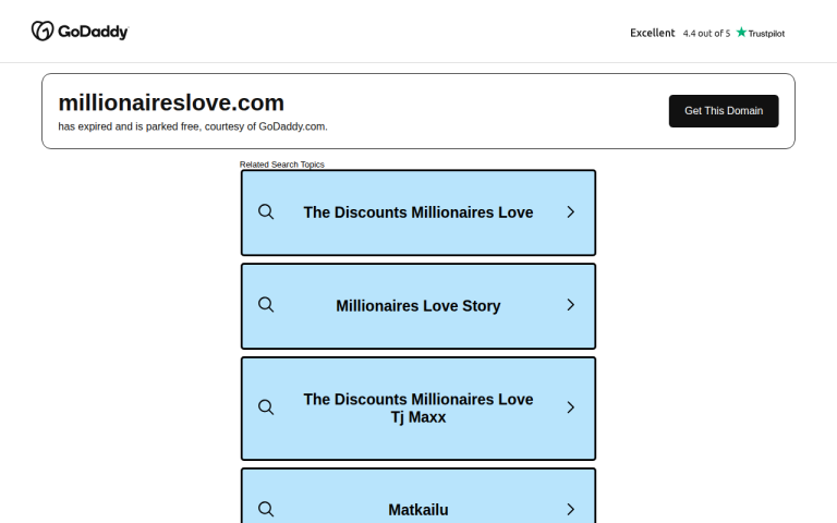 millionaireslove.com Review website screenshot
