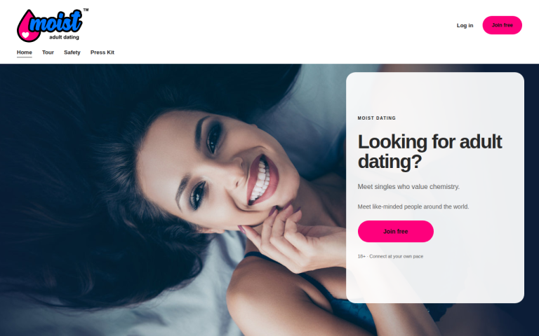 moist.dating Review website screenshot