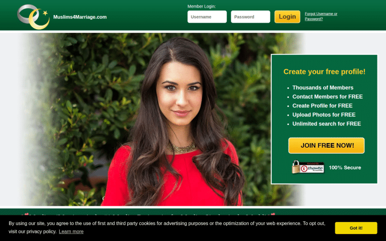 muslims4marriage.com Review website screenshot