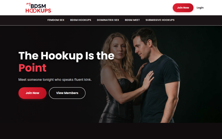 mybdsmhookups.com Review website screenshot