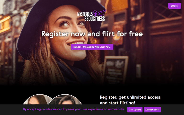 mysteriousseductress.com Review website screenshot