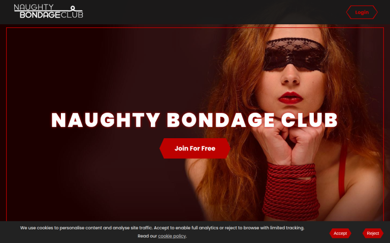 naughtybondageclub.com Review website screenshot