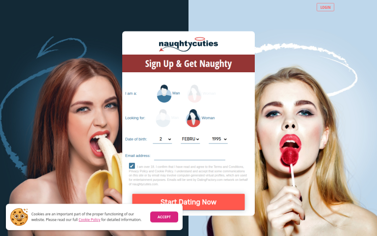 naughtycuties.com Review website screenshot