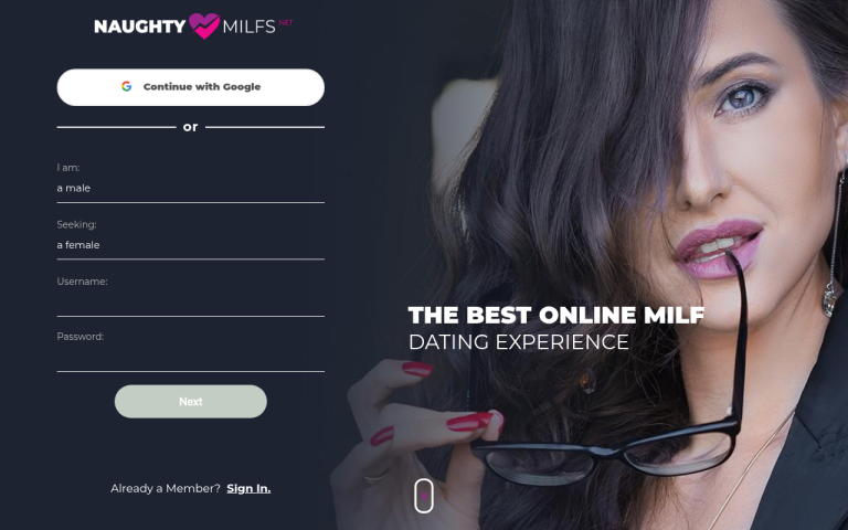 naughtymilfs.net Review website screenshot