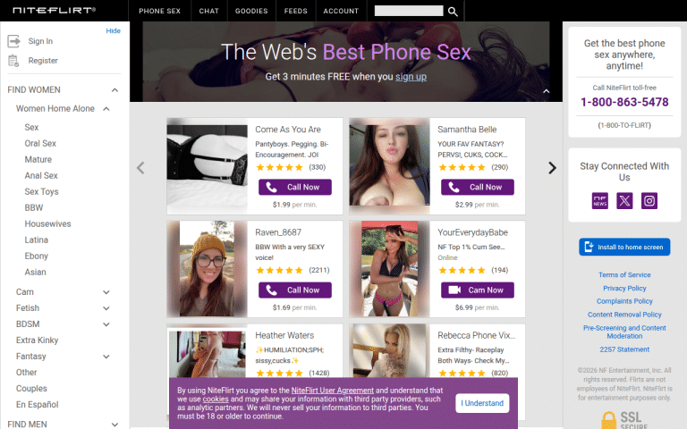 niteflirt.com Review website screenshot