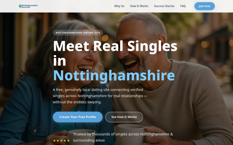 nottinghamshiredatingsite.co.uk Review website screenshot