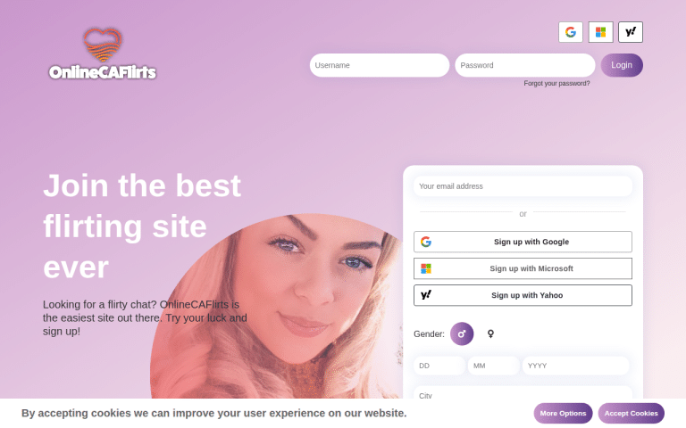 onlinecaflirts.com Review website screenshot