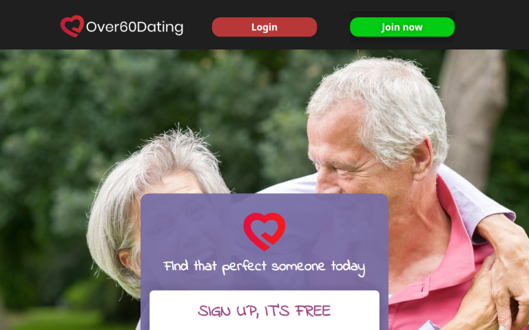 over60datingsite.co.uk Review website screenshot