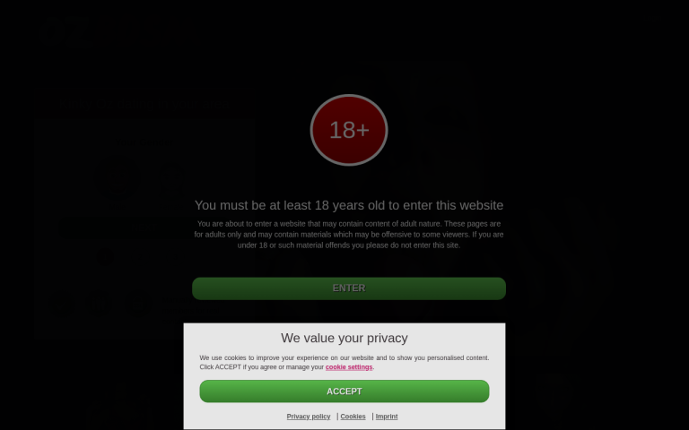 ozbdsm.com Review website screenshot
