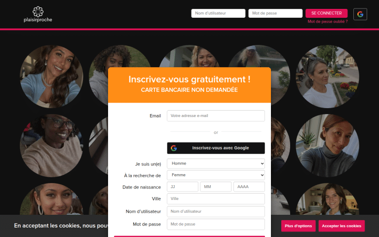 plaisirproche.com Review website screenshot