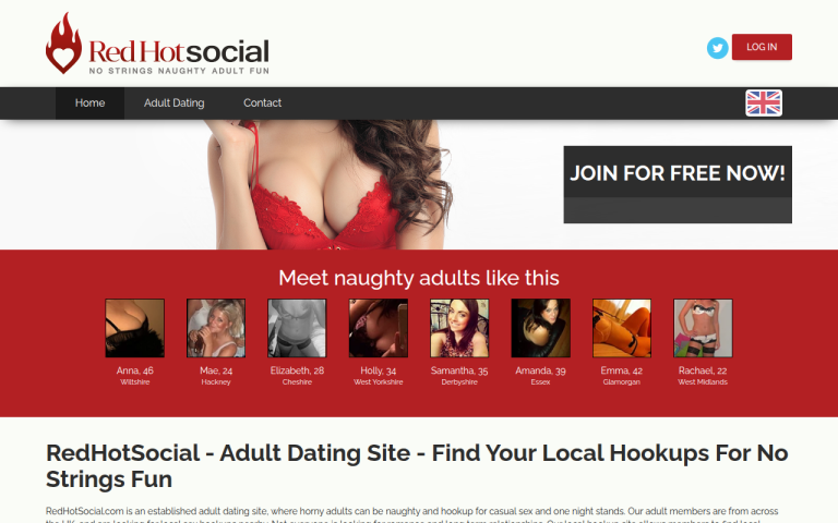 redhotsocial.com Review website screenshot