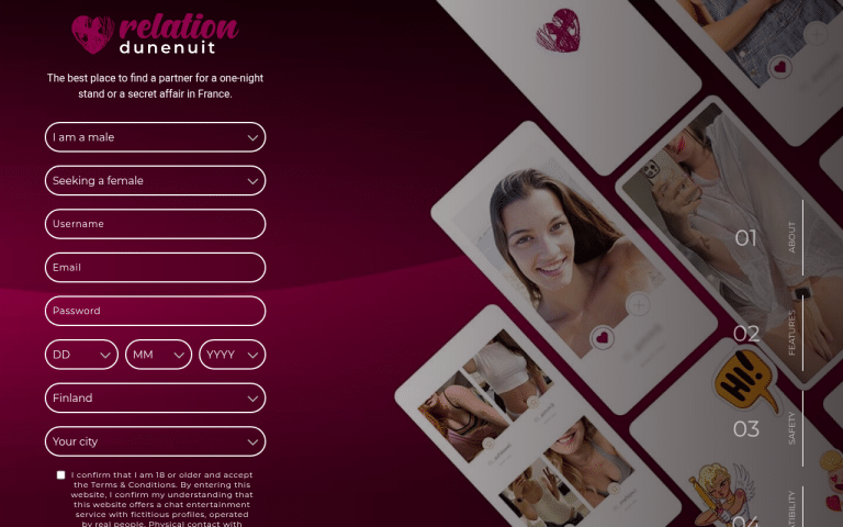 relationdunenuit.com Review website screenshot