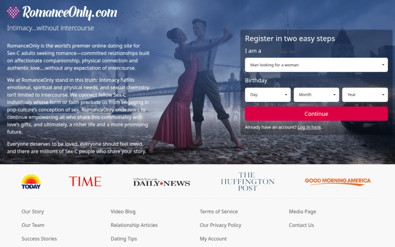 romanceonly.com Review website screenshot