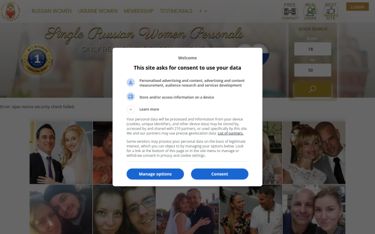 russianwomen.eu Review website screenshot