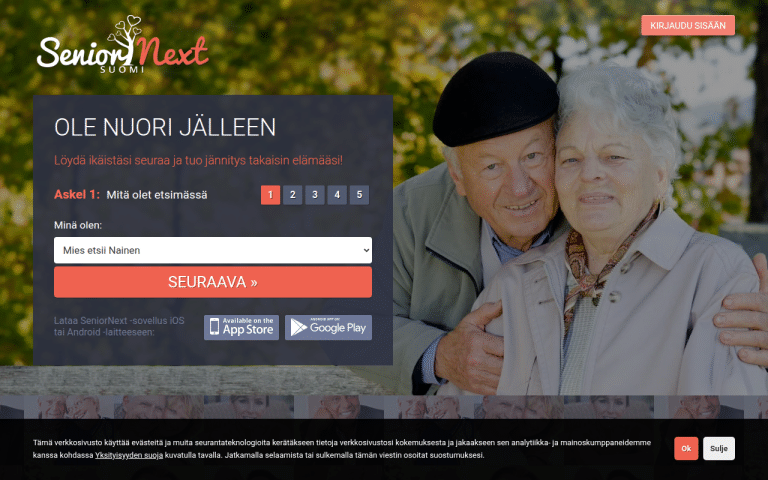 seniornext.com Review website screenshot