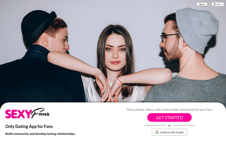 sexyfans.app Review website screenshot