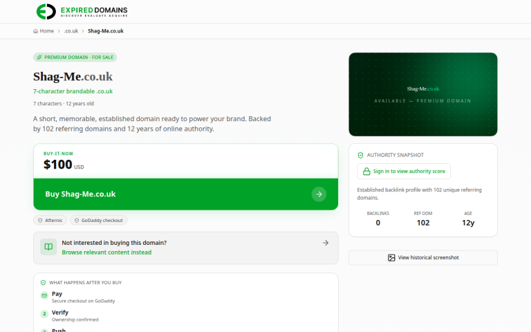 shag-me.co.uk Review website screenshot