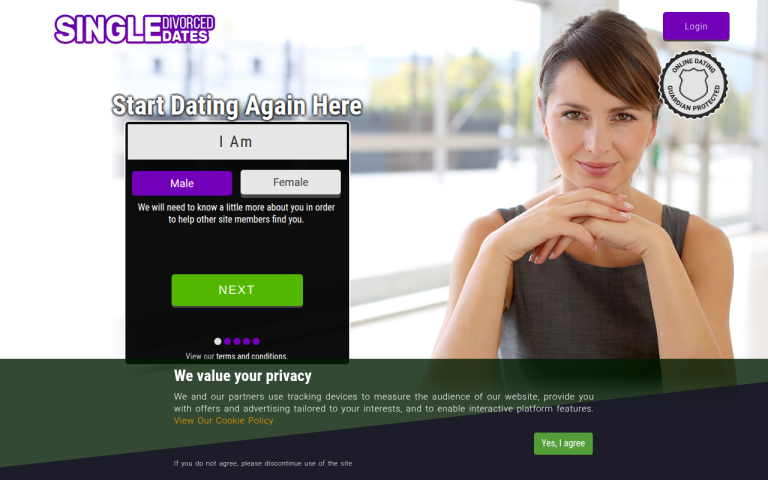singledivorceddates.com Review website screenshot