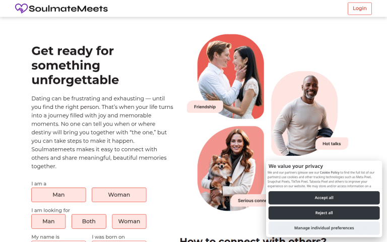 soulmatemeets.com Review website screenshot
