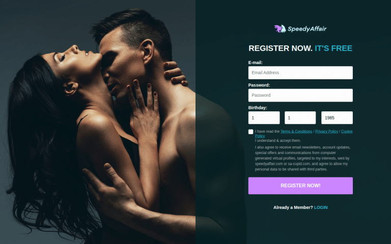 speedyaffair.com Review website screenshot