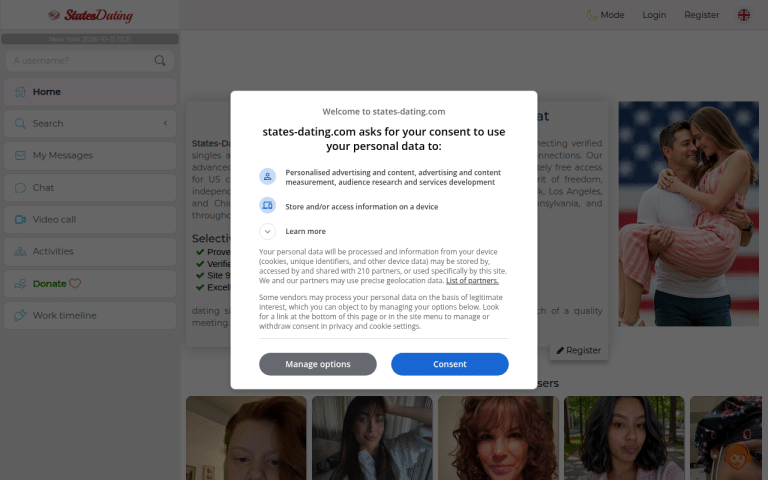 states-dating.com Review website screenshot