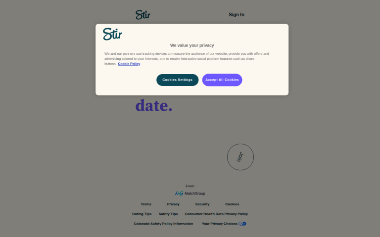 stir.com Review website screenshot