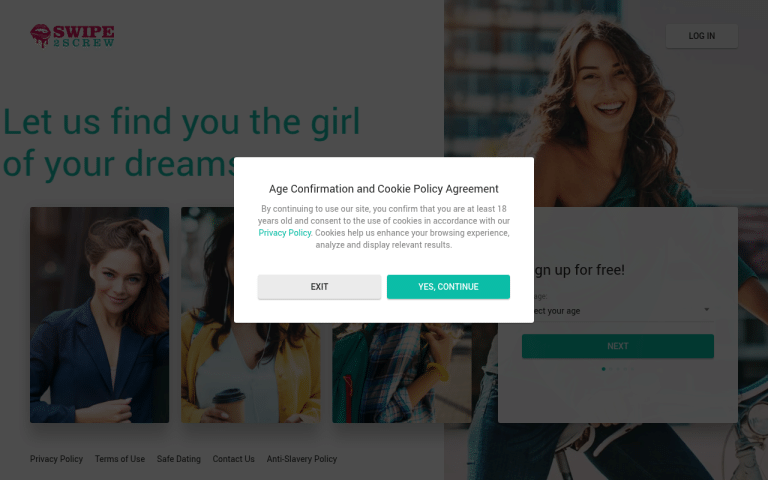swipe2screw.com Review website screenshot