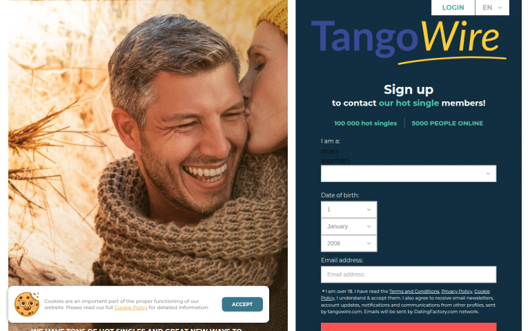 tangowire.com Review website screenshot