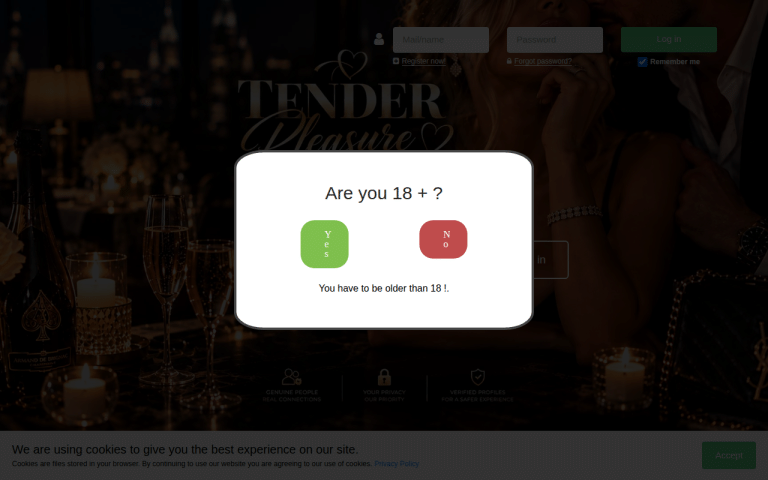 tenderpleasure.com Review website screenshot