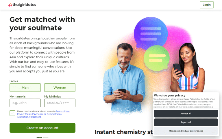 thaigirldates.com Review website screenshot