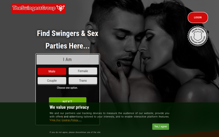 theswingersgroup.com Review website screenshot