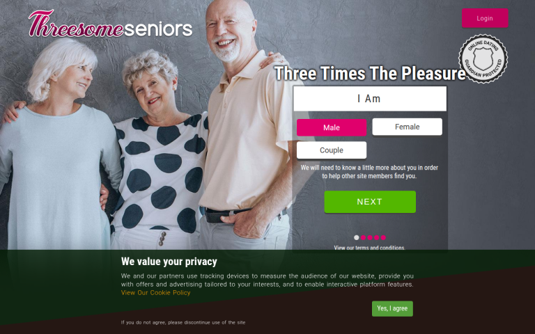 threesome-seniors.com Review website screenshot