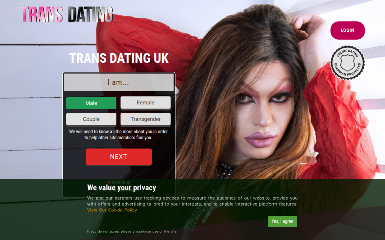 transdatingads.co.uk Review website screenshot
