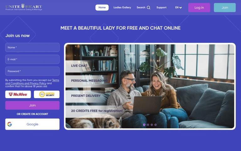 uniteheart.com Review website screenshot