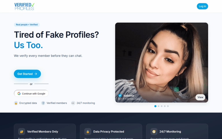 verifiedprofiles.com Review website screenshot