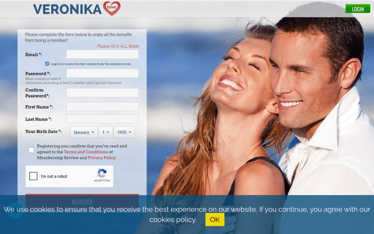 veronikalove.com Review website screenshot