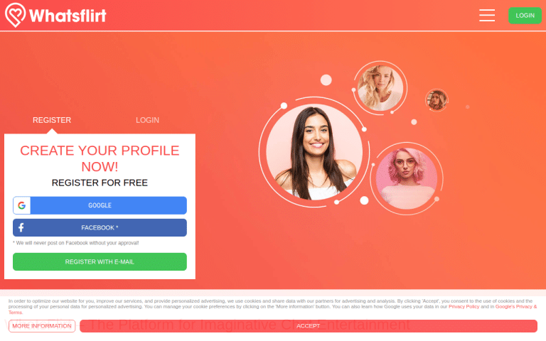 whatsflirt.com Review website screenshot