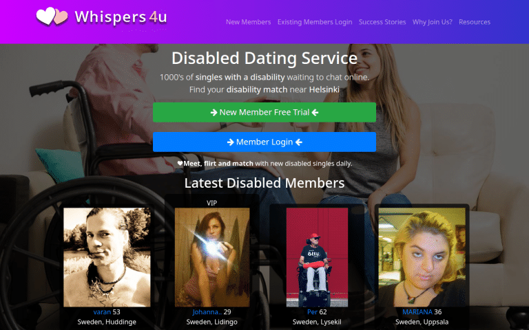 whispers4u.com Review website screenshot