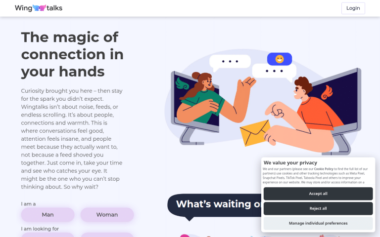 wingtalks.com Review website screenshot