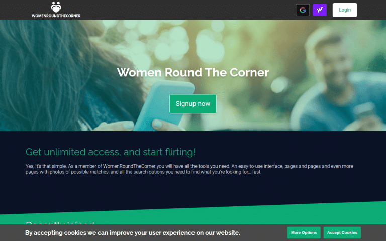 womenroundthecorner.com Review website screenshot