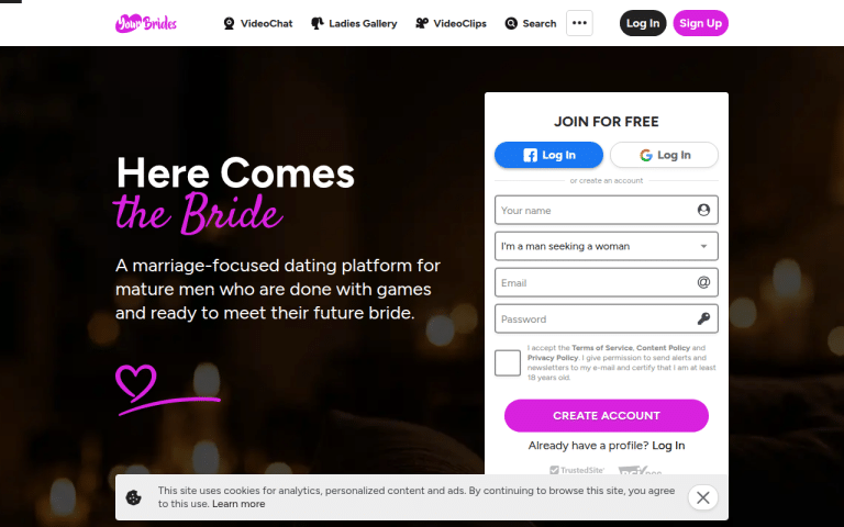 yourbrides.com Review website screenshot