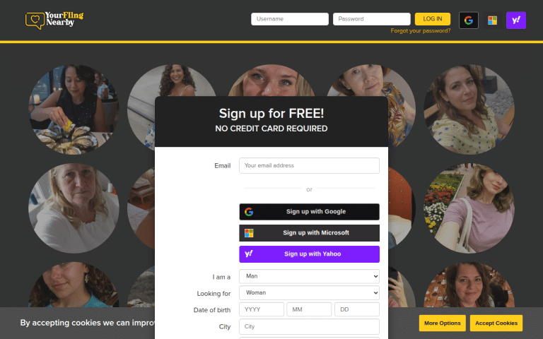 yourflingnearby.com Review website screenshot